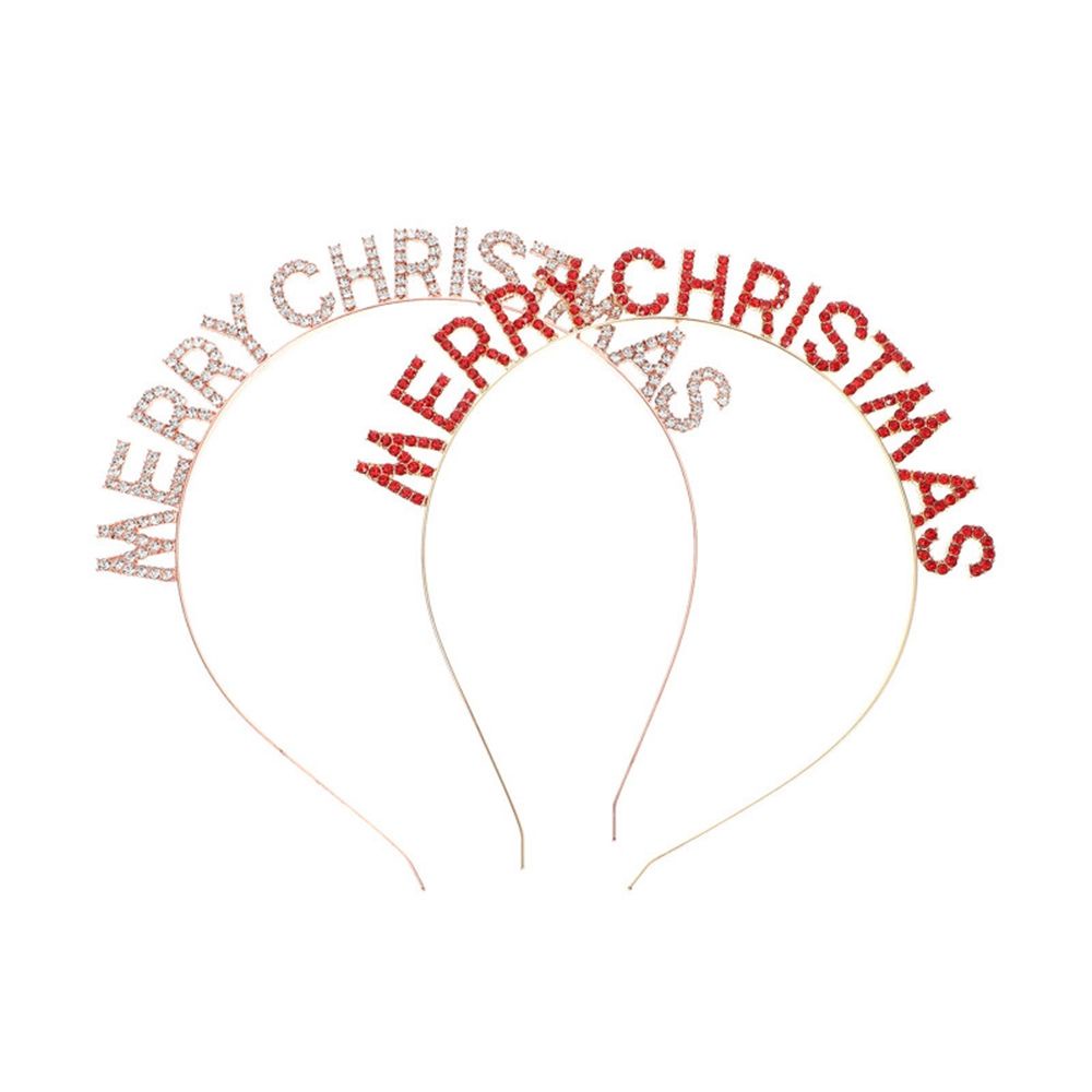 Cài tóc hình chữ Merry Christmas/ Happy New Year phong cách Hàn Quốc cho nữ