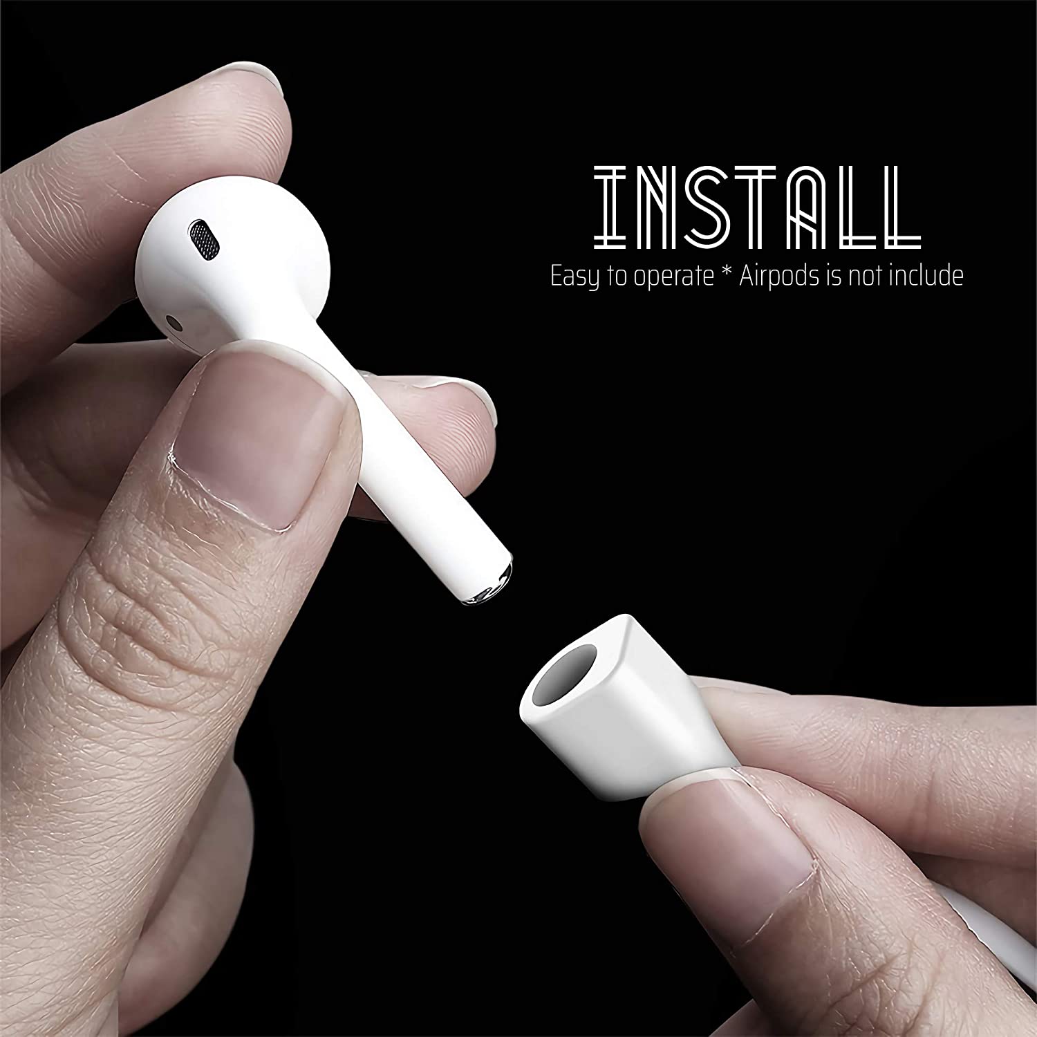 Dây đeo cổ giữ tai nghe không dây airpods chống mất bằng silicon tiện dụng 