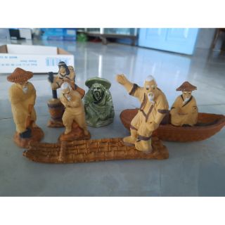 Combo tượng trang trí bể cá chủ đề sinh hoạt thường nhật siêu ưu đãi