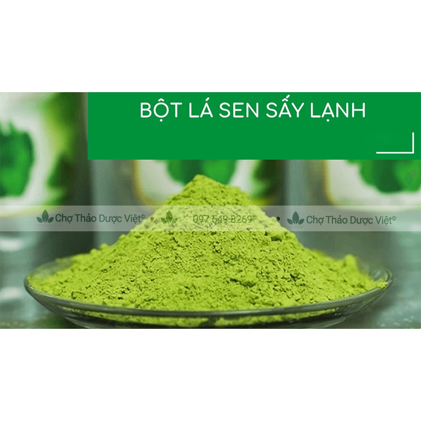 Bột lá sen nguyên chất 500g  - Chợ Thảo Dược Việt