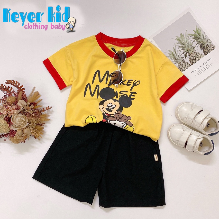 Sét Bộ Quần Áo Bé Trai/Gái Size nhí Mùa Hè Chất Cotton Hình Mickey in Đẹp KEYER KID VN Mã SZ98