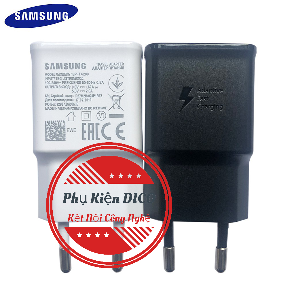 (HÀNG CHÍNH HÃNG)Củ Sạc Nhanh Samsung 9V-1.67A TA200 S10,Tiết Kiệm Thời Gian Sạc.Nâng Cao Tuổi Thọ PIN-PHỤ KIỆN DICO