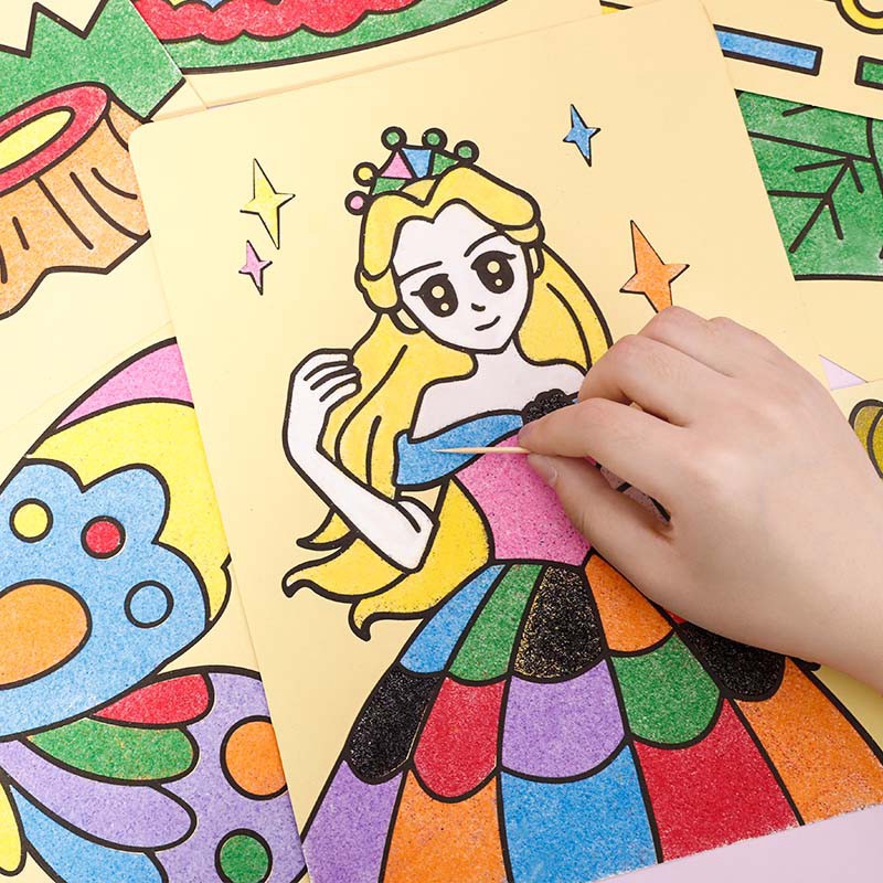 Đồ Chơi Tranh Cát Nhiều Màu Thú Vị Cho Bé