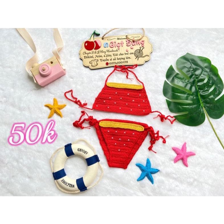 _BIKINI LEN CHO BÉ GÁI ĐI TẮM BIỂN ĐI BƠI TỪ 5KG - 15KG !