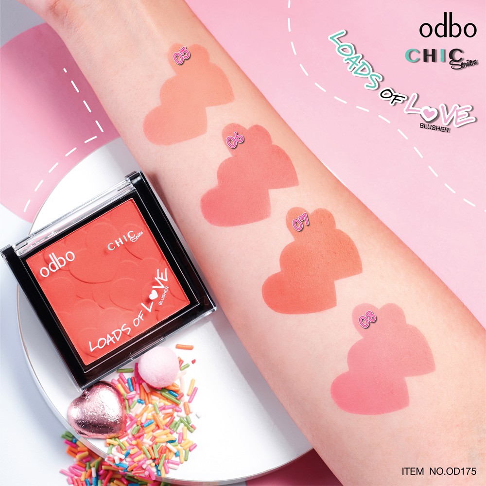 [Thái Lan] Phấn Má Hồng Odbo Loads Of Love OD175