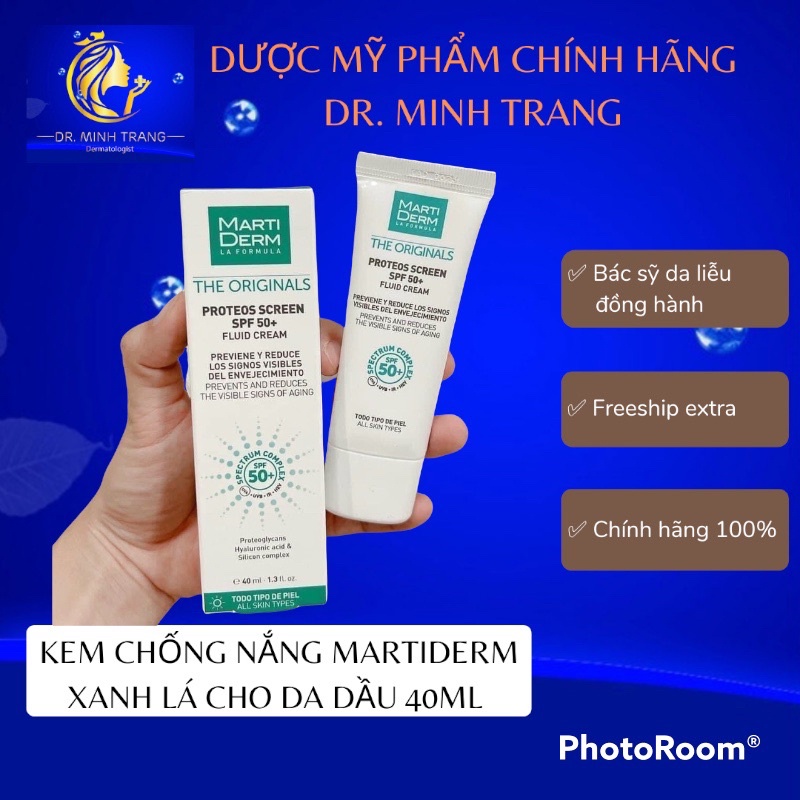 ✅ Kem Chống Nắng Martiderm The Originals Proteos Screen Spf50+ Fluid Cream 40ml