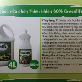 Nước rửa chén bát sinh học hương quế can 4l