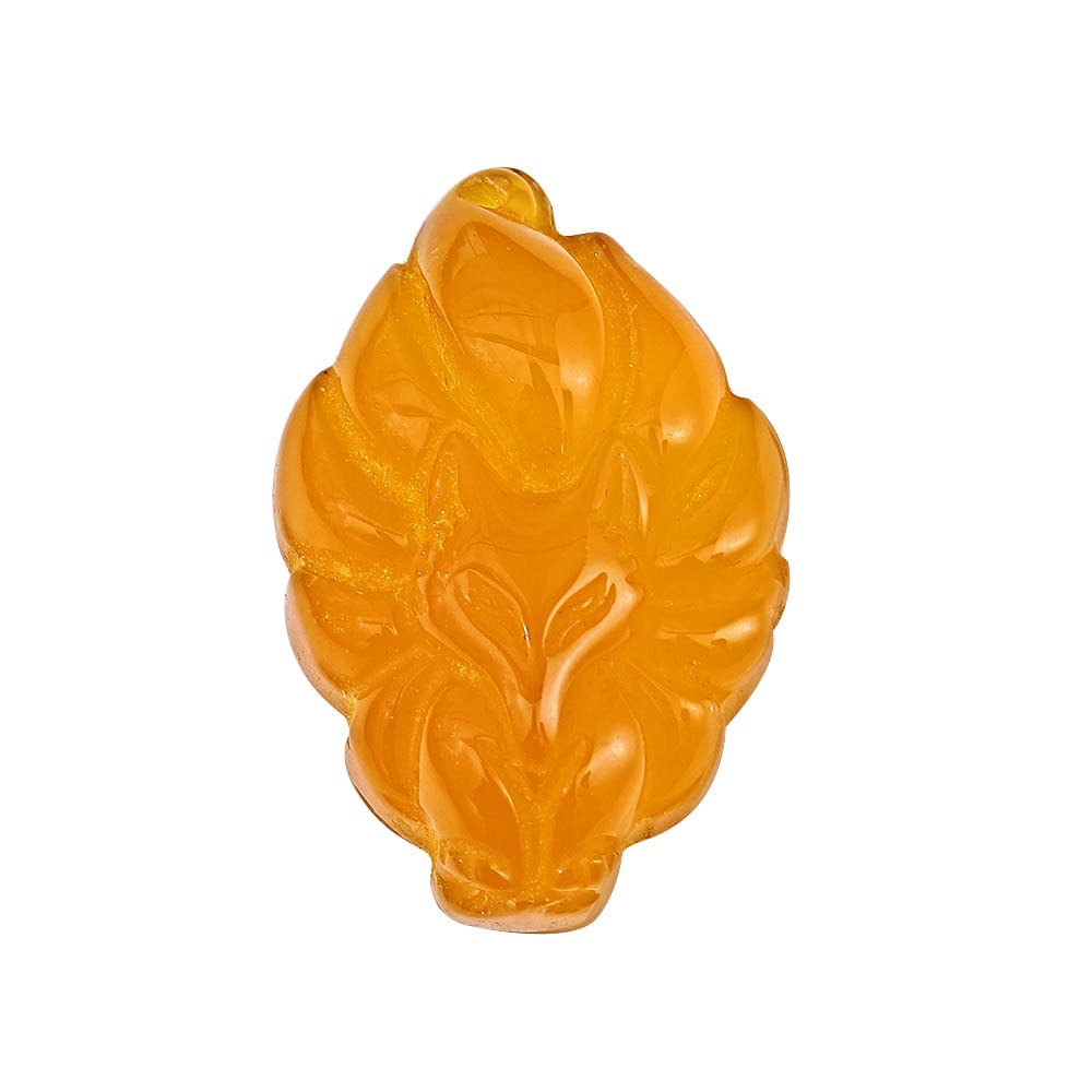 Mặt Dây Chuyền Đá Mã Não Tự Nhiên Khắc Hình Cáo May Mắn