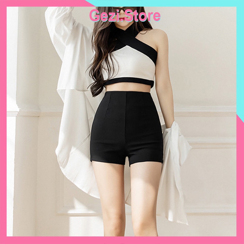 Quần short Dance lưng cao Hot Trend 2022 siêu hách chân chất mềm cao cấp - QSDNU01 | BigBuy360 - bigbuy360.vn