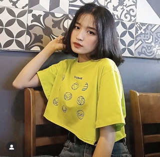 Áo croptop spacebae neon