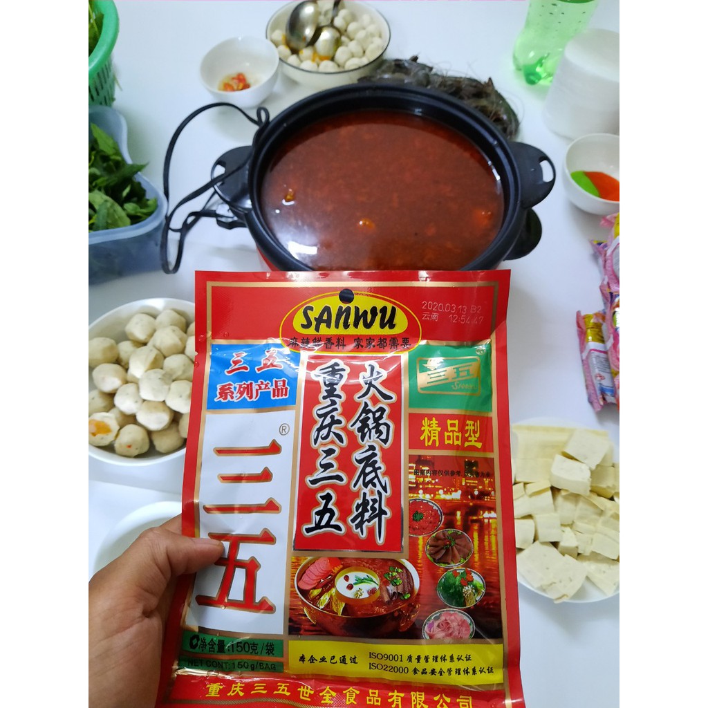 Gia Vị Lẩu Trùng Khánh Cay Tê 150g