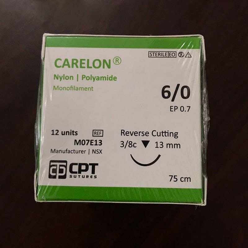 Chỉ khâu nylon CPT 6/0( hộp 12 sợi)