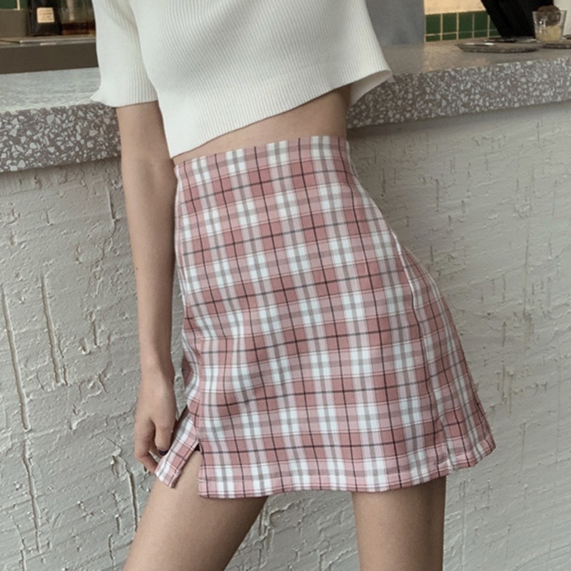 Chân Váy Chữ A Lưng Cao Hoạ Tiết Kẻ Sọc Thời Trang Mùa Hè Cho Phái Nữ