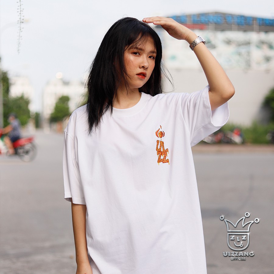 Áo thun tay lỡ local brand ULZZ ulzzang five elements fire dáng unisex form rộng U-2