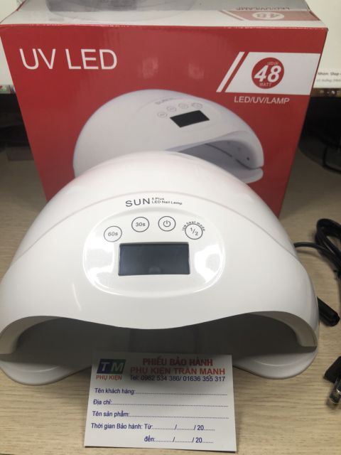 Máy Hơ Gel Sun 5 Plus 48w Uv cảm ứng