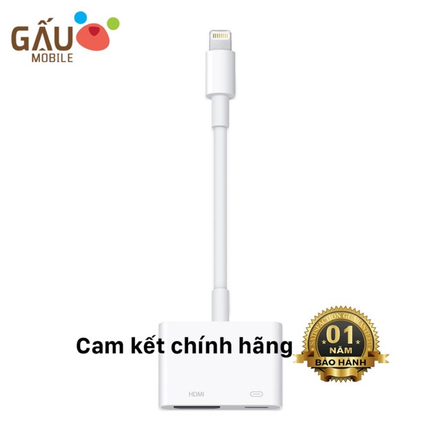 [Mã SKAMPUSHA7 giảm 8% đơn 250k][CHÍNH HÃNG] Cáp chuyển Apple Lightning to HDMI