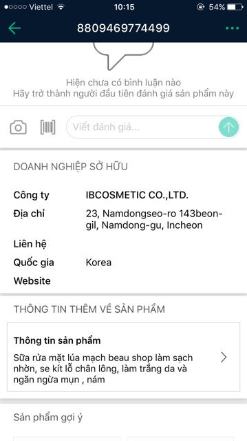Sữa rửa mặt beaushop hàn quốc.