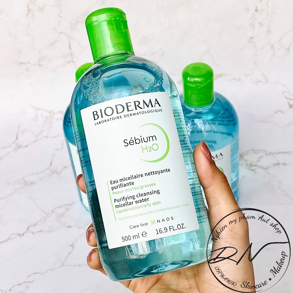 Tẩy trang BIODERMA xanh bản nội địa Pháp dành cho da dầu