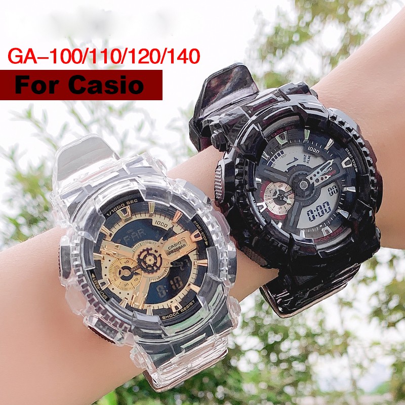 Dây Đồng Hồ Thể Thao Bằng Cao Su Chống Nước Cho Casio G-Shock Ga100 Ga110 Gd120 100 Gsl100