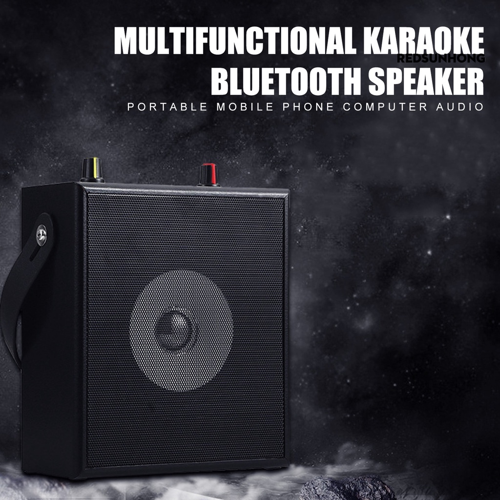 Loa hát karaoke không dây Bluetooth 5.0 (micro có dây * 1)hỗ trợ phát lại âm thanh Bluetooth / USB / TF card / AUX