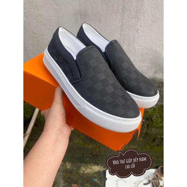 Giày lười slipon louis vuitton siêu cấp , giày thể thao nam quảng châu kèm hộp
