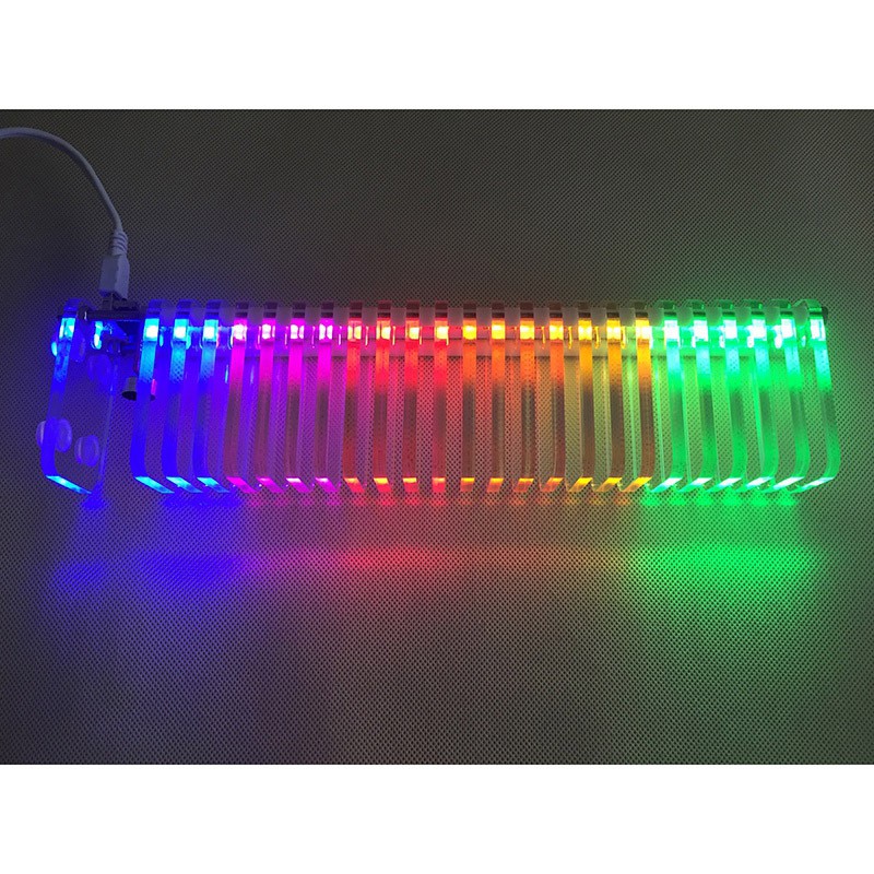 COD LED Music Spectrum 25 Segment Sound Column Light DIY VU Tower Kits O4VN