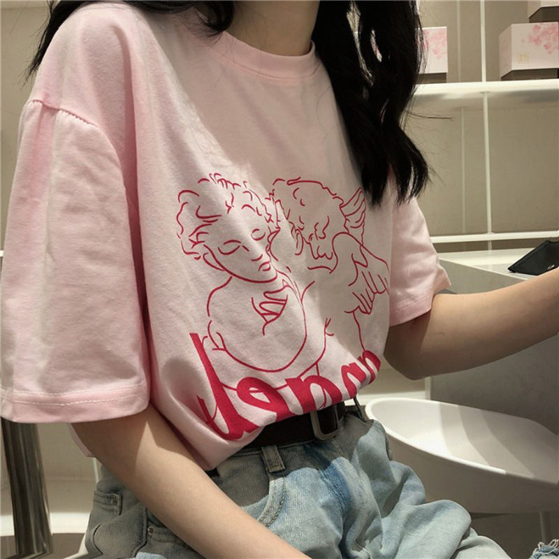 NRVP 2021 new short-sleeved T-shirt women's summer Korean student loose large size t-shirt top tees