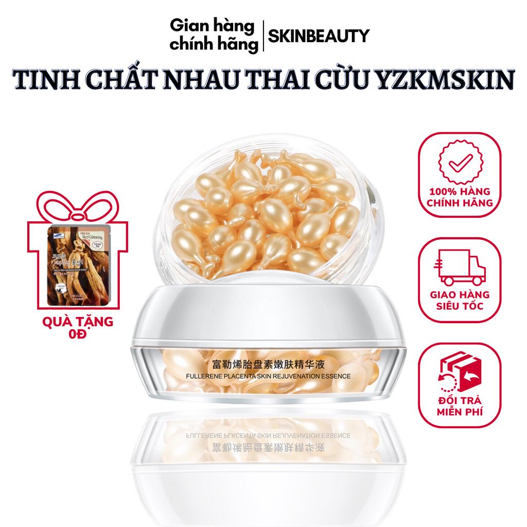 Huyết thanh nhau thai cừu YZKMSKIN căng mịn da, serum trẻ hóa da, chống lão hóa 30 viên