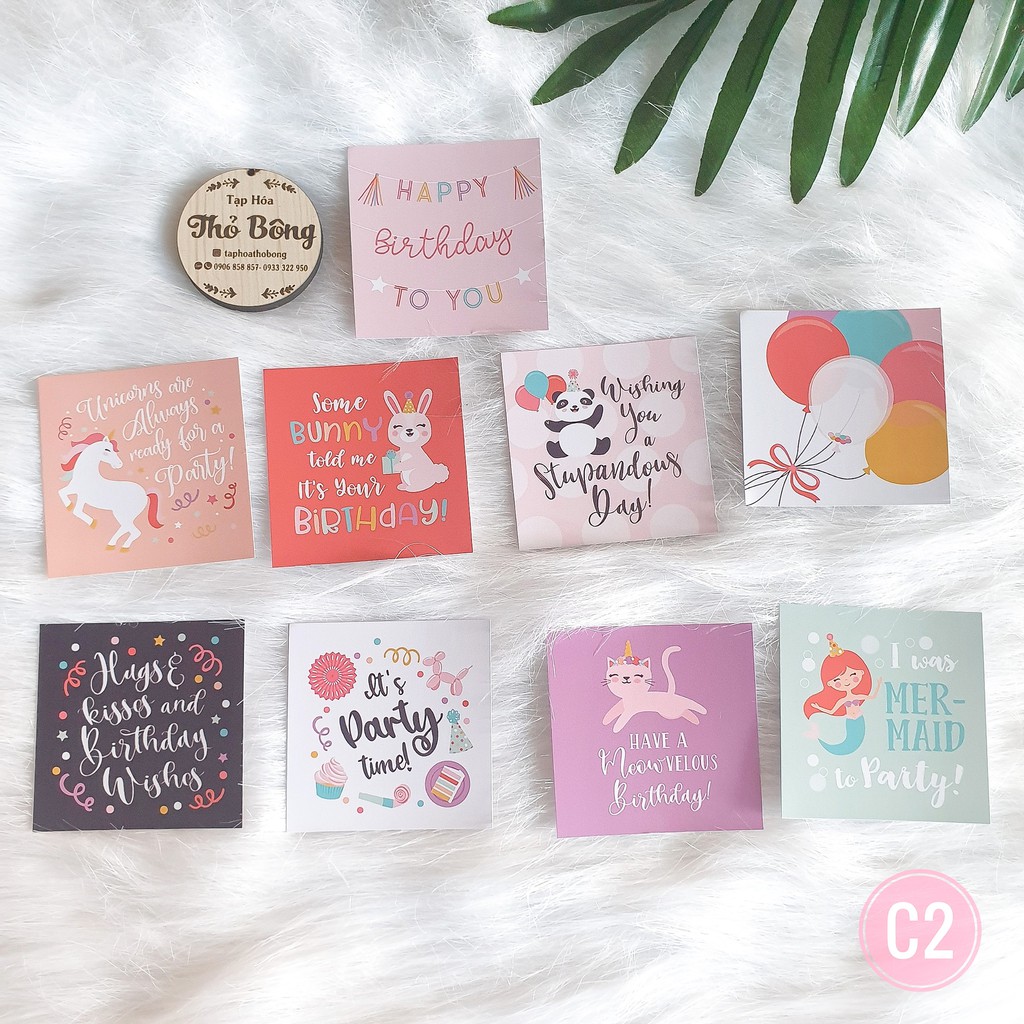 MẪU CARD TRANG TRÍ SCRAPBOOK, KHUNG HÌNH, LOVEBOX CHỦ ĐỀ SINH NHẬT