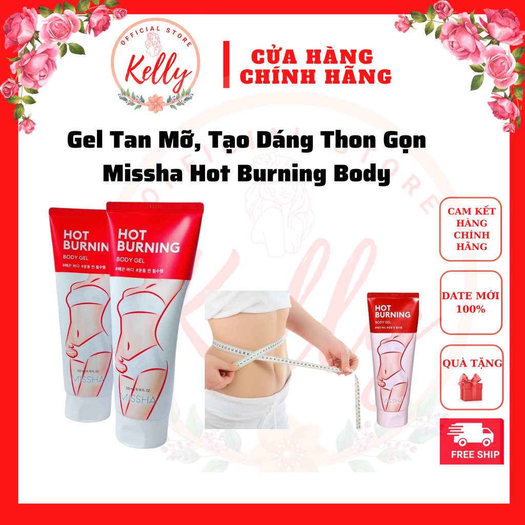 Kem Tan Mỡ Bụng Đùi sau sinh Missha Hot Burning Hàn Quốc nhanh tốt hiệu quả