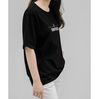 Áo thun in đen cotton 🍄NOMOPHOBIA 🍄