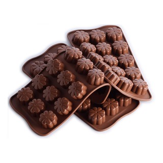 Khuôn silicon làm kẹo thạch đổ socola hình hoa trang trí xinh xắn