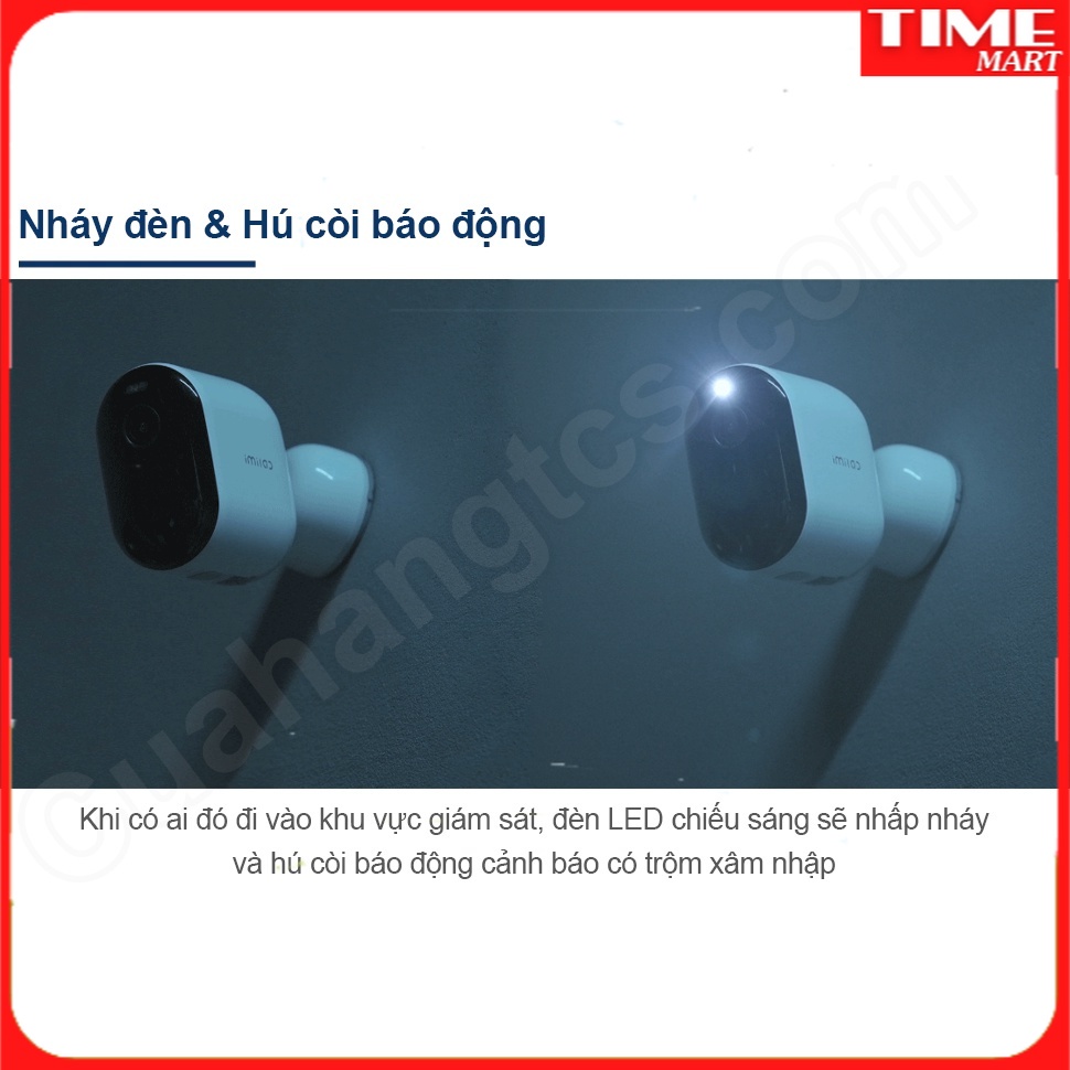 Camera ip xoay EC4 2.5K IMILAB, Lens F1.6, khả năng nhìn đêm có màu [TIME_MART siêu thị tiện ích gia đình]