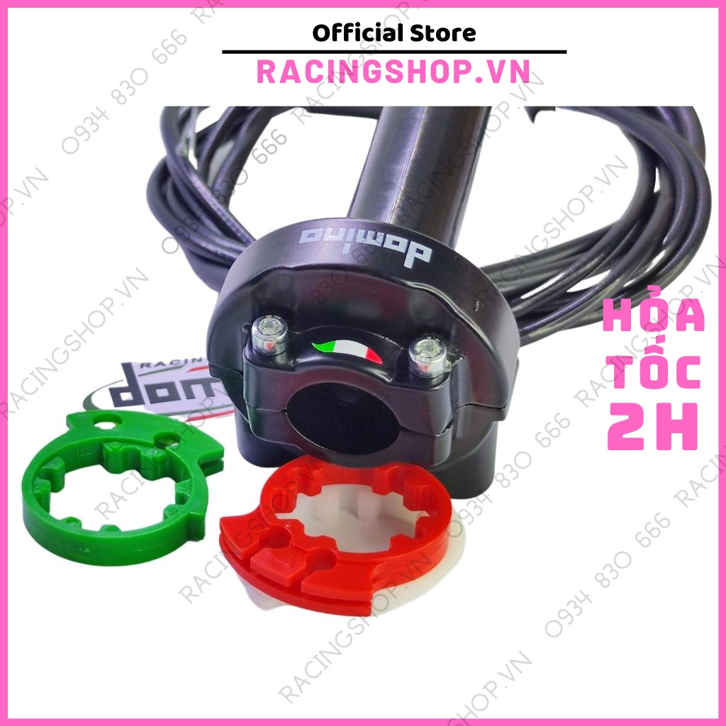 Cùm tăng tốc domino 2 dây ga cao cấp cho xe máy sirius wave exciter vario winner satria sonic vision sh RACINGSHOPVN