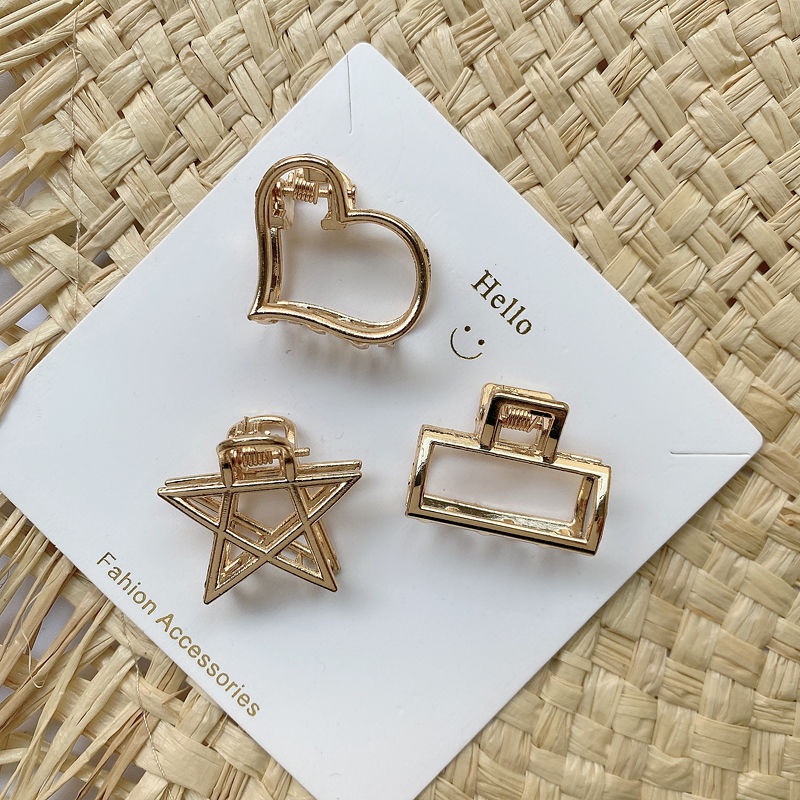 Set 8 Kẹp tóc càng cua loại nhỏ Hàn Quốc (MÀU VÀNG)