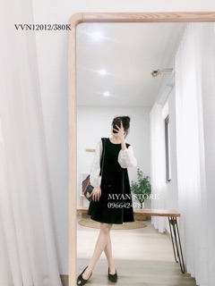 Váy suông tay ren lỗ