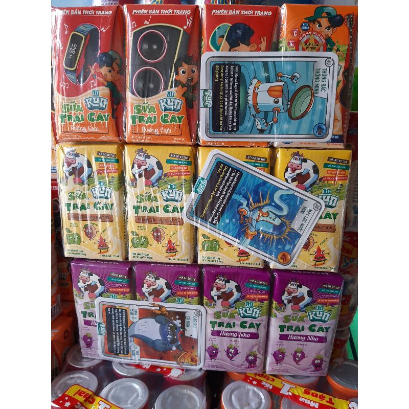 Dây 4 hộp sữa trái cây kun 110ml đủ vị