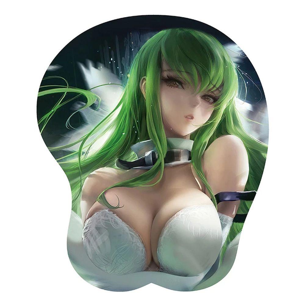 Miếng Lót Chuột Silicone Hình Anime Gợi Cảm