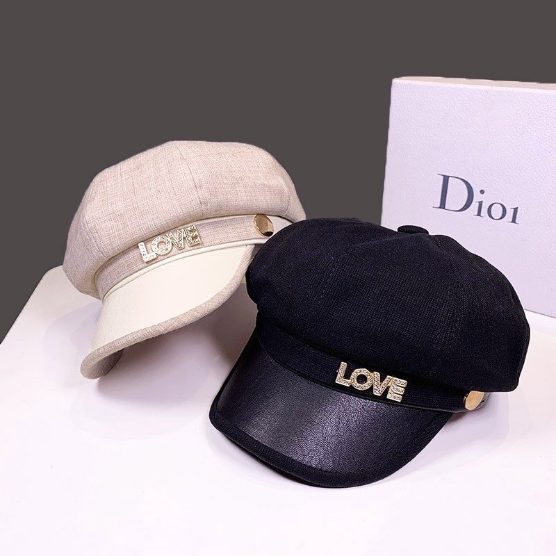 Mũ nồi đính đá dạ quang thời trang thu đông Anh Quốc cổ điển 2021