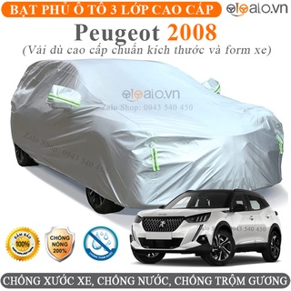 Bạt trùm che phủ dành cho xe Peugeot 2008 vải dù oxford 3 lớp cao cấp - OTOALO