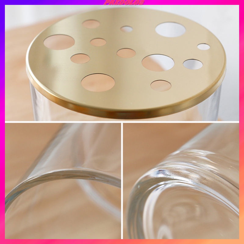 Decorative Glass Vase Round Flower Display Table Decor Hydroponic Vase
