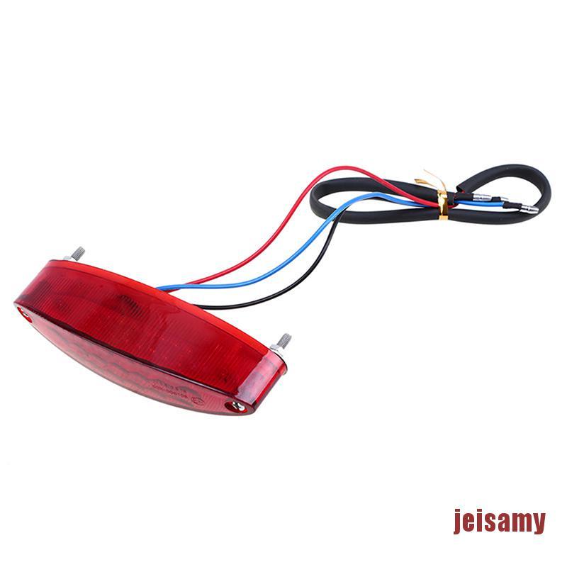 [jei] 28 LEDs 3W 12V Motorcycle Rear Light Led Bike Rear Tail Stop Brake ellipse Light ajx