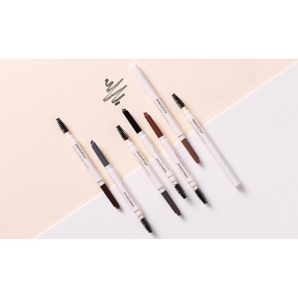 Chì kẻ mày Innisfree Auto Eyebrow Pencil (phiên bản mới/cũ)