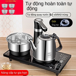 ☋∏Bơm thông minh, cấp nước tự động, ấm đun nước điện, bộ trà tích hợp inox, bàn trà và bộ ấm chén