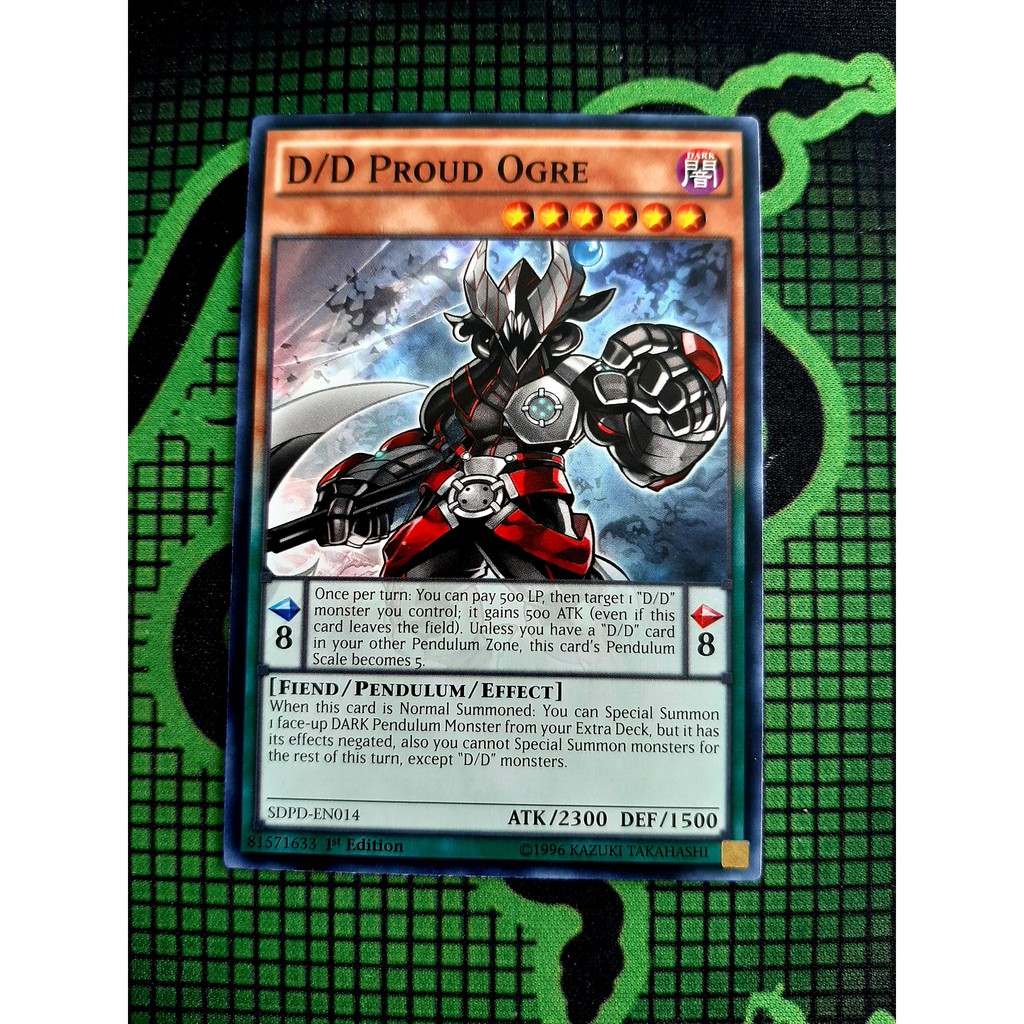 THẺ BÀI YUGIOH  -Pen - D/D Proud Ogre - SDPD-EN014 - Common
