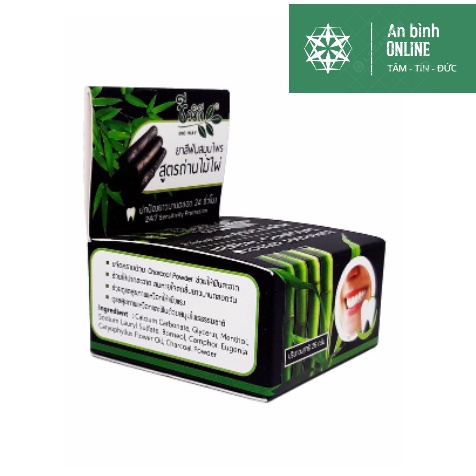 Kem Tẩy Trắng Răng than hoạt tính BIO WAY HERBAL Charcoal Thái Lan 25gram