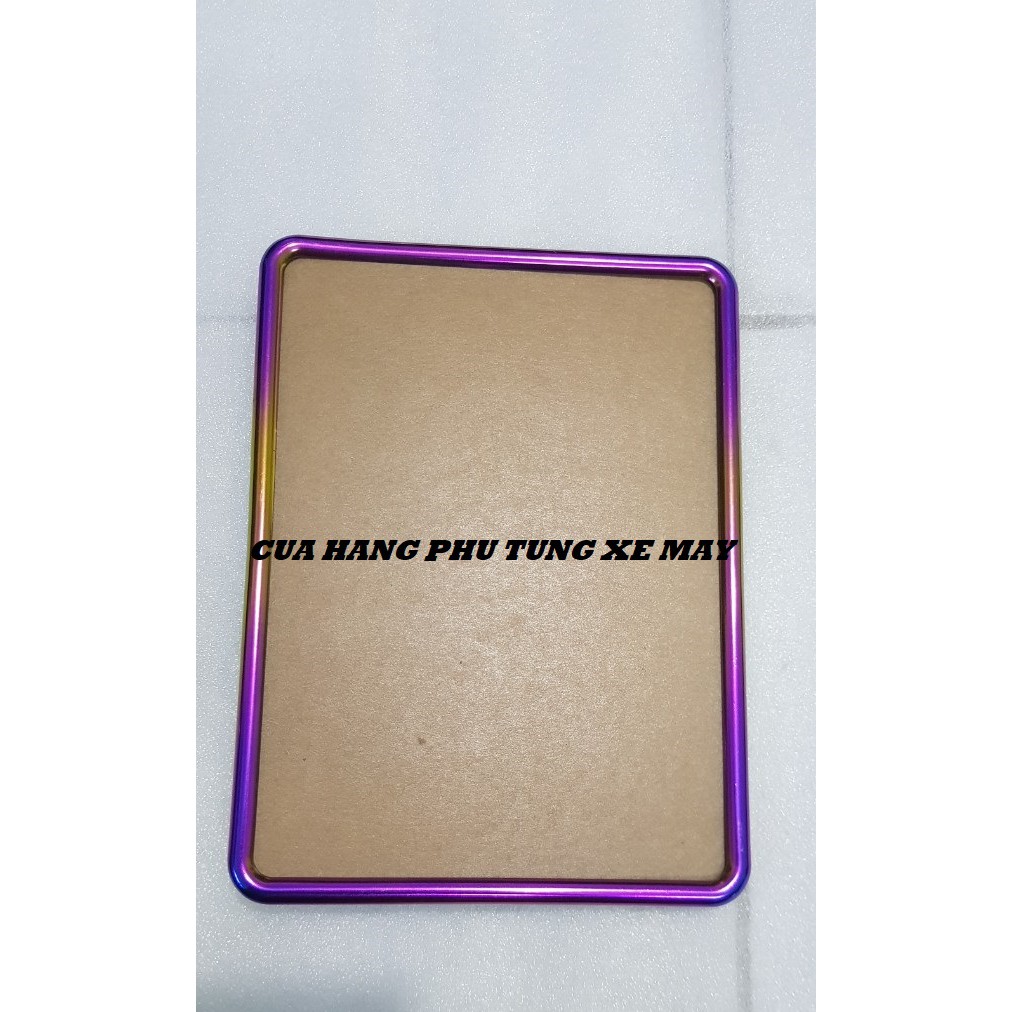 Khung biển số 7 màu - Full bộ cả mica và viền màu