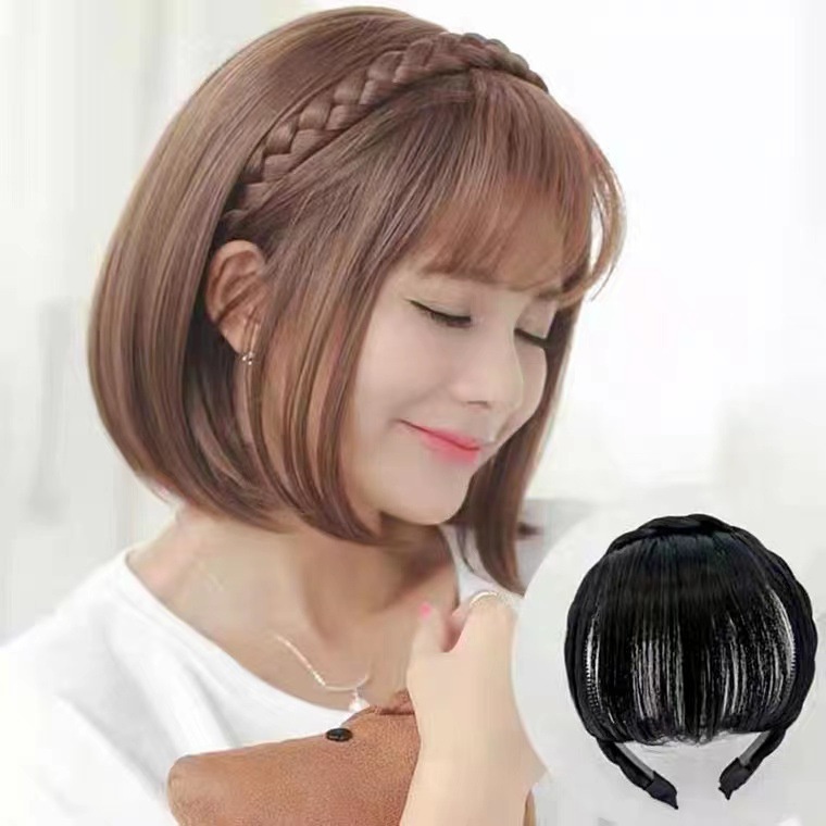 Bờm cài tóc tết có mái dễ thương BN162