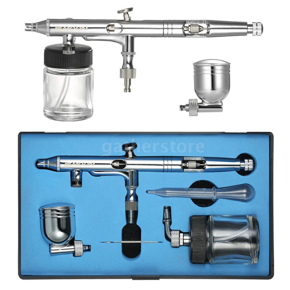 KKmoon Professional Multi-Purpose Side Feed Dual-Action Airbrush Kit Set Adjustable Air Control 0.25 | BigBuy360 - bigbuy360.vn