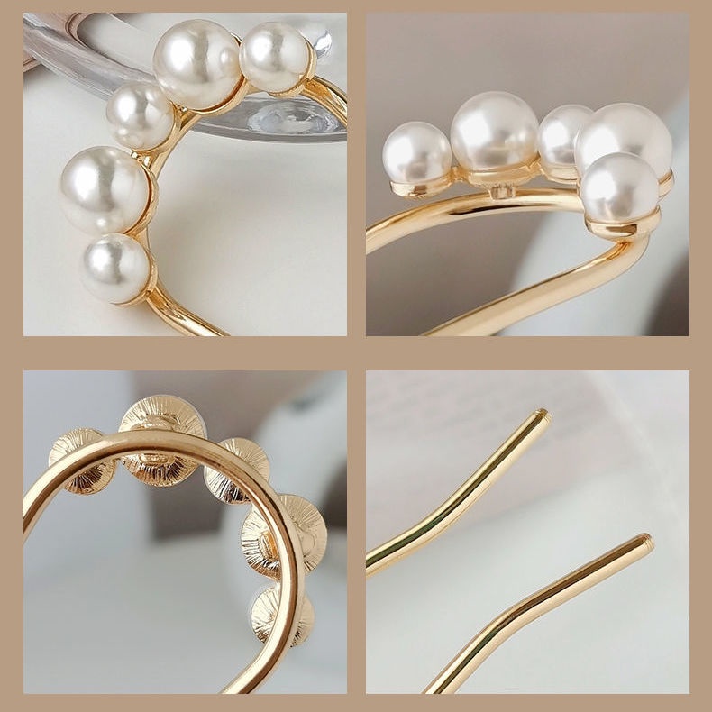 Kẹp tóc đính ngọc trai thời trang Hàn Quốc cho nữ